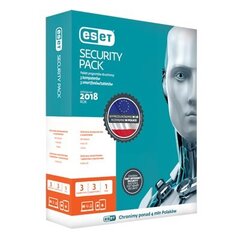 ESET Security Pack BOX 3 - desktop + 3 - smartfon - лицензия 2 года цена и информация | Антивирусные программы | pigu.lt