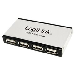 Logilink UA0003 USB Hub 4-Port USB2.0 with power adapter, kaina ir informacija | Adapteriai, USB šakotuvai | pigu.lt