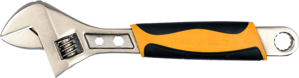 Разводной ключ с пластиковой рукояткой VOREL, 300 мм цена | pigu.lt