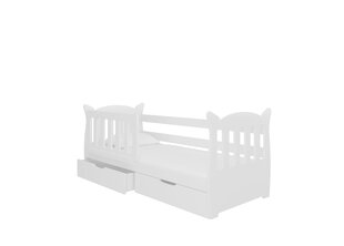 Vaikiška lova Lena, 160x75 cm, balta kaina ir informacija | Vaikiška lova Lena, 160x75 cm, balta | pigu.lt