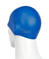 Plaukimo kepuraitė Speedo Plain Moulded, mėlyna kaina ir informacija | Plaukimo kepuraitės | pigu.lt