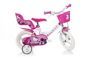 Велосипед для девочек Dino bikes Hello Kitty 12", 124RL-HK цена и информация | Велосипеды | pigu.lt