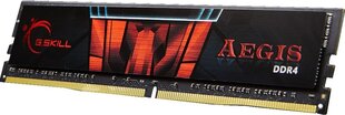 G.Skill Aegis DDR4, 8GB, 2400MHz, CL15 (F4-2400C15S-8GIS) kaina ir informacija | Operatyvioji atmintis (RAM) | pigu.lt
