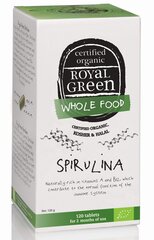 Maisto papildas Royal Green Bio Spirulina 1000 mg, 120 tablečių kaina ir informacija | Vitaminai, maisto papildai, preparatai imunitetui | pigu.lt
