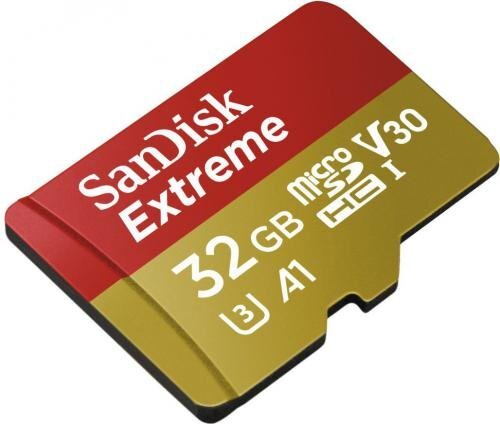 Atminties kortelė Saugi skaitmeninė „micro Extreme Action“ kamera 32 GB 100 MB / s A1 / 10 klasė / V30 / UHS-I / U3 internetu