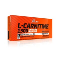 Olimp L-carnitine 1500 Extreme Mega Caps 120 kaps. kaina ir informacija | L-karnitinas | pigu.lt