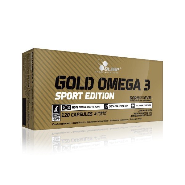 Maisto papildas Žuvies taukai Olimp Gold Omega 3 Sport Edition, 120 kaps., MP-1263/15