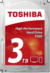 Toshiba P300 3TB 7200RPM 3.5" SATA (HDWD130UZSVA) цена и информация | Внутренние жёсткие диски (HDD, SSD, Hybrid) | pigu.lt