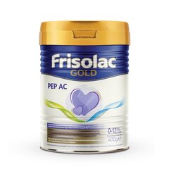 Specialios paskirties pieno mišinys alergiškiems kūdikiams Frisolac Gold PEP AC, 0 mėn+, 400 g kaina ir informacija | Pradinio maitinimo ir specialios paskirties mišiniai | pigu.lt