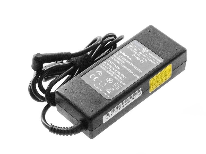 Green Cell PRO AC Adapter for Fujitsu-Siemens 20V 4.5A (5.5mm-2.5mm) kaina