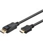 Kabelis Goobay 51956 DisplayPort/HDMI adapter cable 1.2, gold-plated, 1 m.