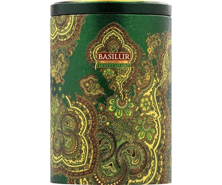 Žalioji arbata su maroko mėtom Basilur "ORIENTAL'' green tea Moroccan Mint (metal) kaina