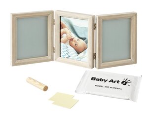 Trigubas stačiakampis nuotraukos rėmelis su įspaudu Baby Art, stormy kaina ir informacija | Antspaudai kūdikiams | pigu.lt