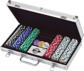 Pokerio rinkinys lagaminėlyje, 300 žetonų kaina ir informacija | Azartiniai žaidimai, pokeris | pigu.lt