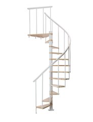 Spiraliniai laiptai CALGARY 140 cm (Balti) kaina ir informacija | Laiptai | pigu.lt