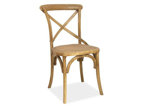 2-jų kėdžių komplektas Signal Meble Lars, rudas kaina ir informacija | Virtuvės ir valgomojo kėdės | pigu.lt