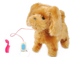 Интерактивная собака в бежевом цвете цена и информация | Мягкие игрушки | pigu.lt