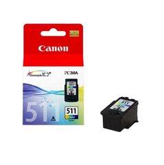 Canon чернильный картридж CL511 CL-511 цена и информация | Картриджи для струйных принтеров | pigu.lt