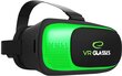 Virtualios realybės 3D akiniai Esperanza EGV300R, skirti  3.5” - 6” išmaniesiems telefonams, su kompiuterinių žaidimų valdymo pultu, juodi/žali kaina