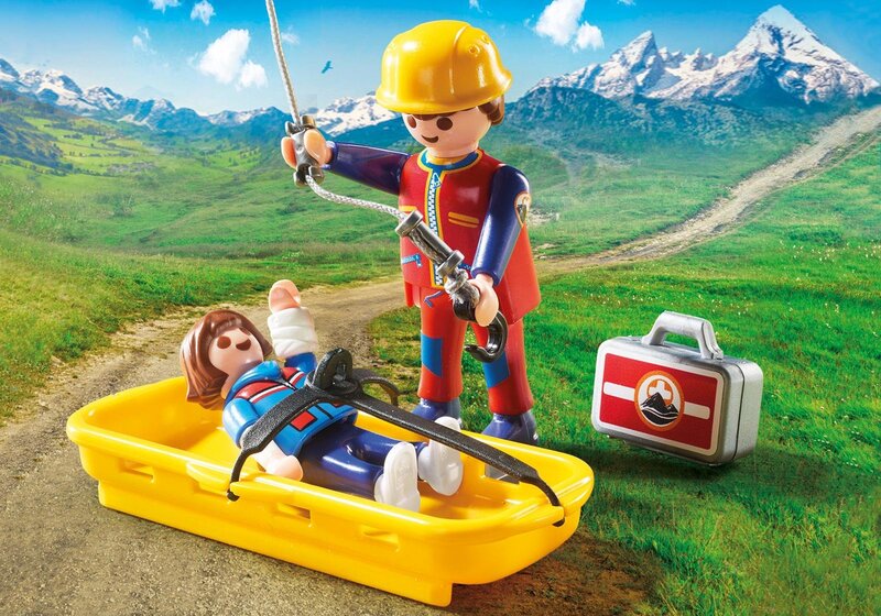 playmobil 9127 mountain rescue helicopter