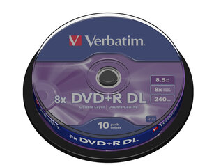 DVD+R Verbatim 43666 kaina ir informacija | Vinilinės plokštelės, CD, DVD | pigu.lt