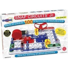 Snap Circuits Jr. 100-in-1 Eksperimentų rinkinys kaina ir informacija | Atviro kodo elektronika | pigu.lt