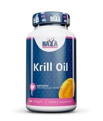 Maisto papildas Haya Labs Krill oil, 60 kapsulių, MP-190/18 kaina ir informacija | Vitaminai, maisto papildai, preparatai imunitetui | pigu.lt
