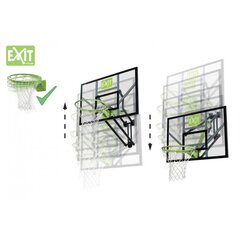 Krepšinio lenta su spyruokliuojančiu lanku Exit Galaxy kaina ir informacija | Kitos krepšinio prekės | pigu.lt