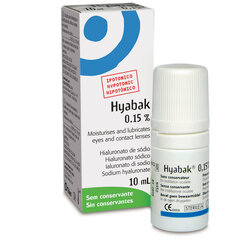 Drėkinantys akių lašai Hyabak, 10 ml kaina ir informacija | Akių lašai | pigu.lt