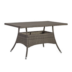 Плетеный стол для использования на открытом воздухе Paloma, серый цена и информация | Садовые столы, столики | pigu.lt