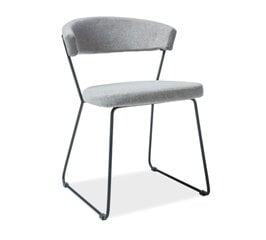 2-jų lankytojo kėdžių komplektas Signal Meble Helix, juodas/pilkas kaina ir informacija | 2-jų lankytojo kėdžių komplektas Signal Meble Helix, juodas/pilkas | pigu.lt