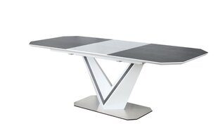Išskleidžiamas stalas Signal Meble Valerio, baltas/pilkas kaina ir informacija | Virtuvės ir valgomojo stalai, staliukai | pigu.lt