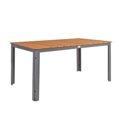 Stalas Greenwood, 150x90x73 cm, rudas/pilkas kaina ir informacija | Lauko stalai, staliukai | pigu.lt
