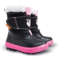 Žieminiai batai su natūralia vilna Demar, Bear b 1507, juodi-rožiniai kaina ir informacija | Žieminiai batai vaikams | pigu.lt