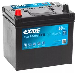 Akumuliatorius EXIDE Start-Stop EFB EL605 60Ah 520A kaina ir informacija | Akumuliatoriai | pigu.lt