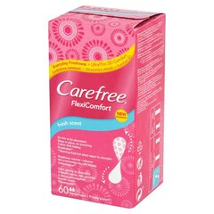 Higieniniai įklotai Carefree Flexicomfort Fresh Scent, 60 vnt. kaina ir informacija | Tamponai, higieniniai paketai, įklotai | pigu.lt