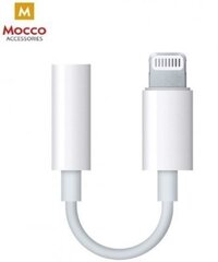 Mocco MMX62ZM/A (A1749) 3.5 mm to Lightning Audio Adapter for Apple iPhone 7 / 8 / 7 Plus / 8 Plus / X / XS / XR / XS MAX / White (Analog) kaina ir informacija | Adapteriai, USB šakotuvai | pigu.lt