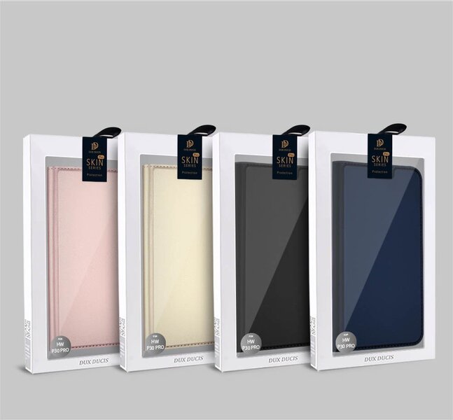 Dux Ducis Skin Pro Bookcase, skirtas Huawei P30 Pro, juodas