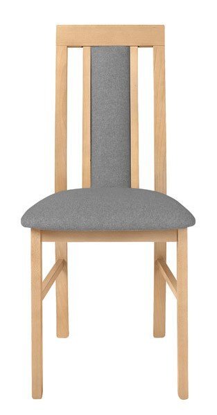 2-jų kėdžių komplektas BRW Belia, pilkas/rudas kaina