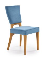Kėdė Halmar Wenanty, mėlynos/ąžuolo spalvos kaina ir informacija | Virtuvės ir valgomojo kėdės | pigu.lt