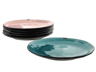 HTI keramikinių lėkščių komplektas Craq, 6 vnt kaina ir informacija | Indai, lėkštės, pietų servizai | pigu.lt