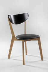 2-jų kėdžių komplektas Veneto, rudas/juodas kaina ir informacija | 2-jų kėdžių komplektas Veneto, rudas/juodas | pigu.lt