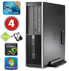 HP 8100 Elite SFF i5-650 4GB 120SSD+500GB GT710 2GB DVD WIN7Pro [refurbished] цена и информация | Стационарные компьютеры | pigu.lt