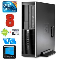 HP 8100 Elite SFF i5-650 8GB 120SSD+1TB DVD WIN10 [refurbished] цена и информация | Стационарные компьютеры | pigu.lt