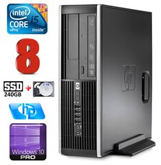 HP 8100 Elite SFF i5-650 8GB 240SSD+2TB DVD WIN10Pro kaina ir informacija | Stacionarūs kompiuteriai | pigu.lt