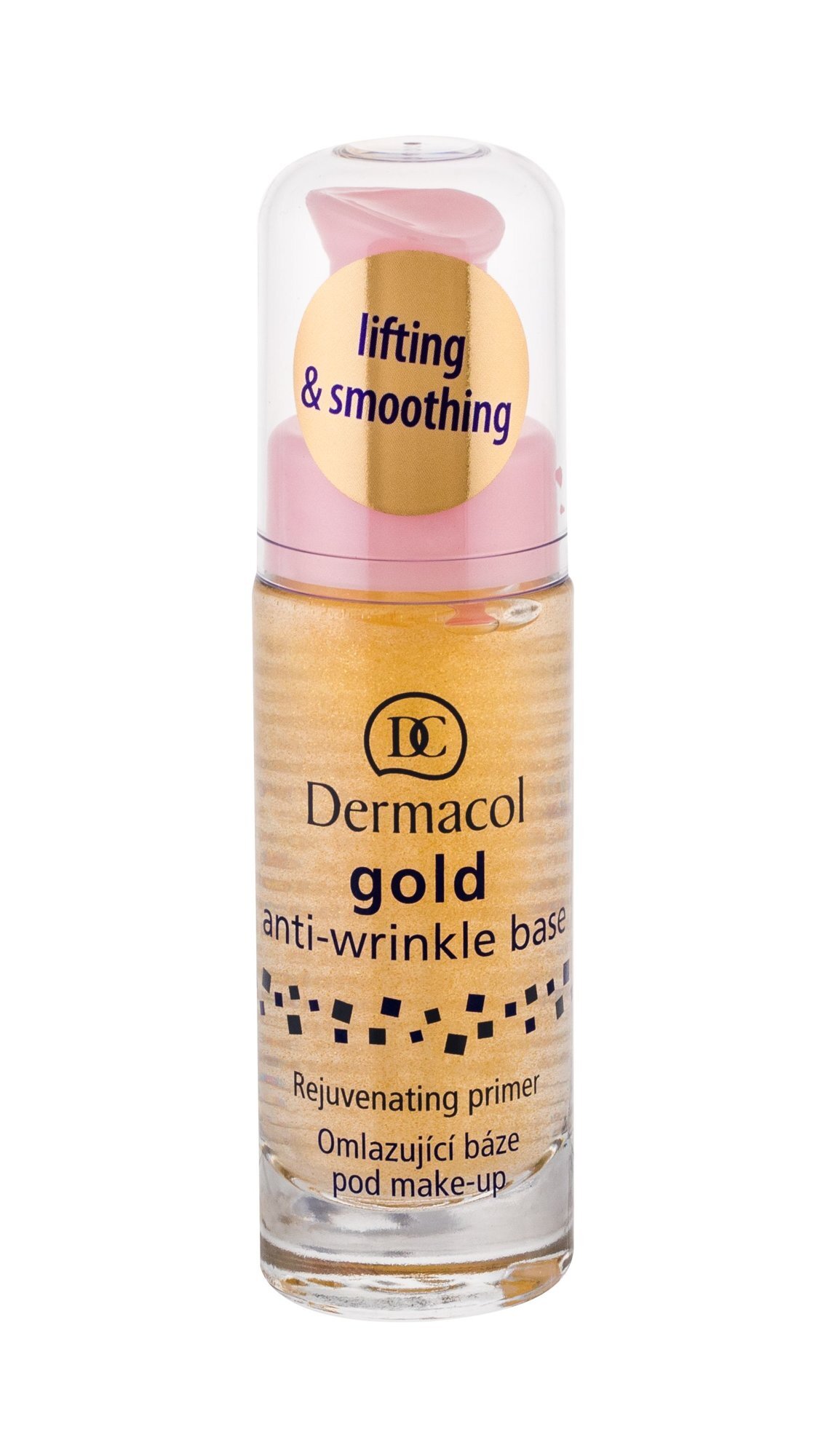 Dermacol Base Gold Anti-Wrinkle. Dermacol база под макияж омолаживающая с золотом Gold Anti-Wrinkle make-up Base 15 мл. Дермакол база под макияж. Анти Голд.
