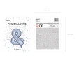 Folinis balionas &amp;, 35 cm, sidabrinis/blizgantis internetu