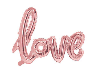 Foliniai balionai Love 73x59 cm, auskiniai/rožiniai, 50 vnt. kaina ir informacija | Balionai | pigu.lt
