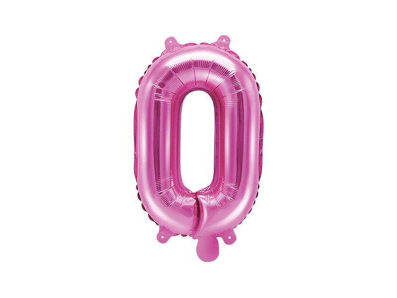 Folinis balionas Raidė "O" 35 cm, rožinis kaina ir informacija | Balionai | pigu.lt