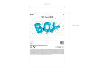 Foliniai balionai Boy 67x29 cm, mėlyni, 50 vnt. kaina ir informacija | Balionai | pigu.lt